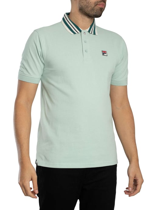 Fila Achille Heritage Tape Basic Polo Shirt, Groen - Image 2