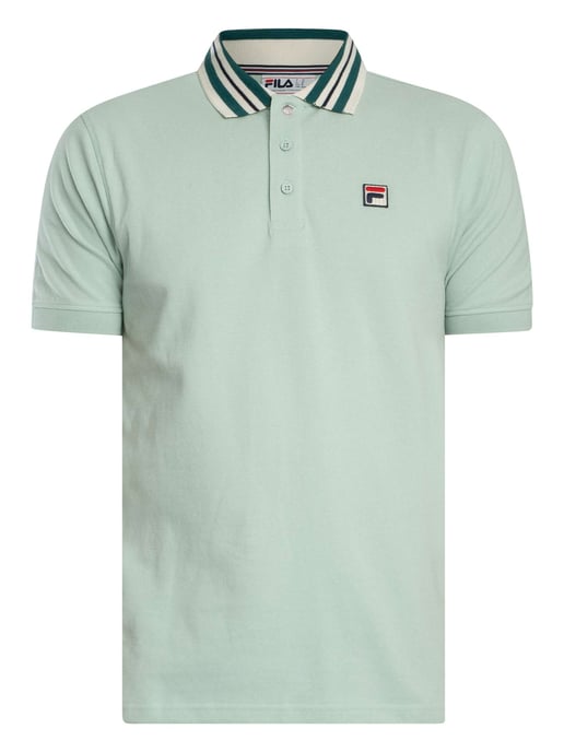 Fila Achille Heritage Tape Basic Polo Shirt, Groen - Image 5