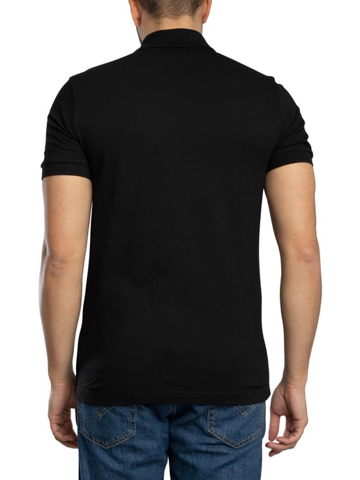 BOSS Passer Zip Polo Shirt, Zwart - Image 3