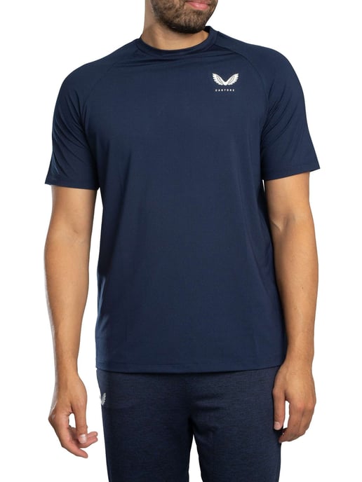 Castore Trainings-T-Shirt, Blauw - Image 1