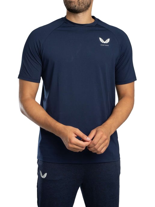 Castore Trainings-T-Shirt, Blauw - Image 2