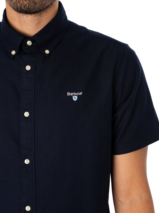 Barbour Op Maat Gemaakt Overhemd Met Korte Mouwen Van Oxtown, Blauw - Image 4