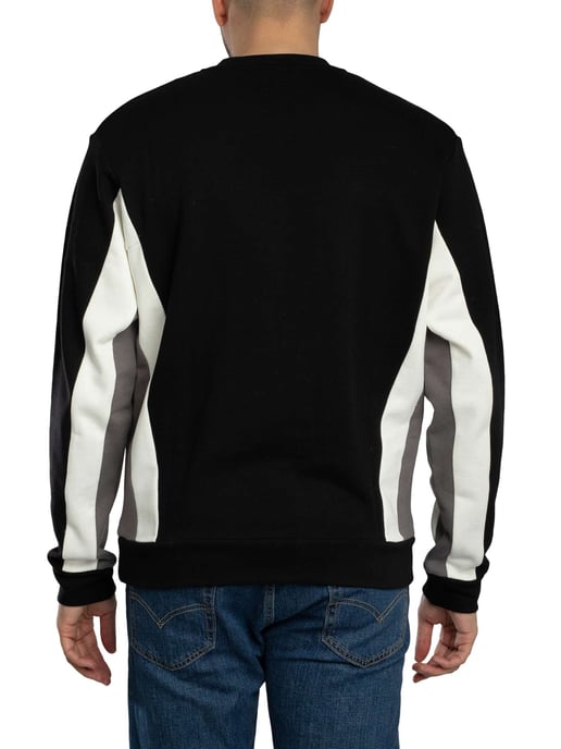 EA7 Logo Sweatshirt, Zwart - Image 3