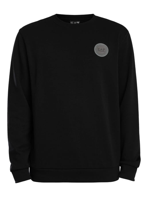 EA7 Sweatshirt Met Logopatch, Zwart - Image 6