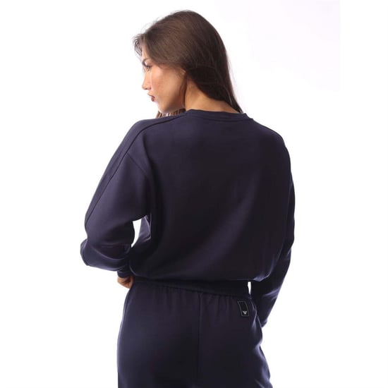Emporio Armani Dames/Dames Relaxed Fit Sweatshirt (Blauw) - Image 2