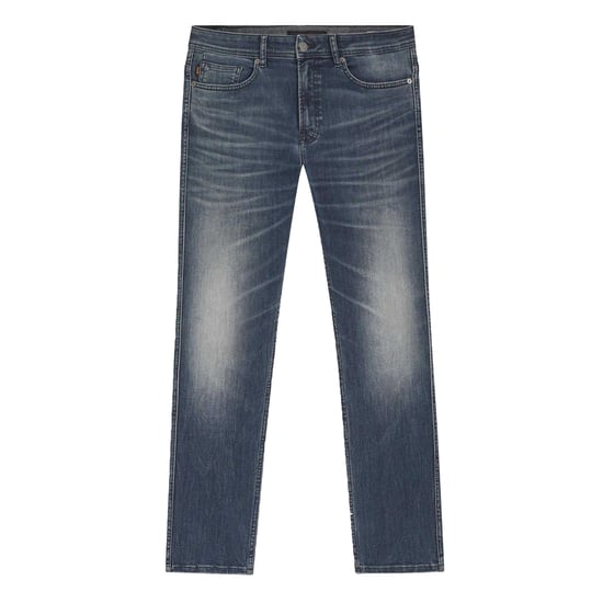 Boss Herenjeans van Delaware Denim, slim fit, middelhoge taille (Marine) - Image 1
