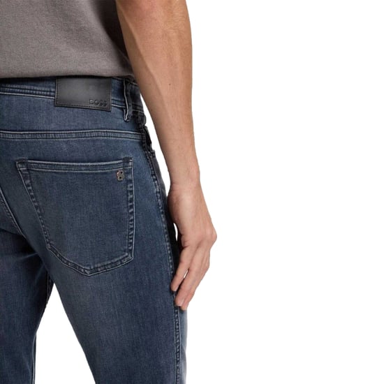Boss Herenjeans van Delaware Denim, slim fit, middelhoge taille (Marine) - Image 3
