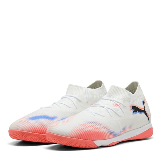 Puma Future 8 Match Flat zaalvoetbalschoenen voor heren (Poema Wit) - Image 1