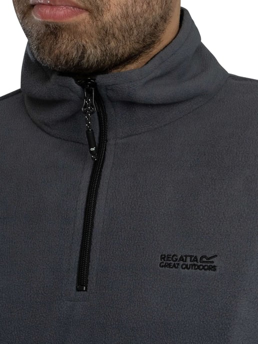 Regatta Thompson Fleece Sweatshirt Met Rits, Grijs - Image 4