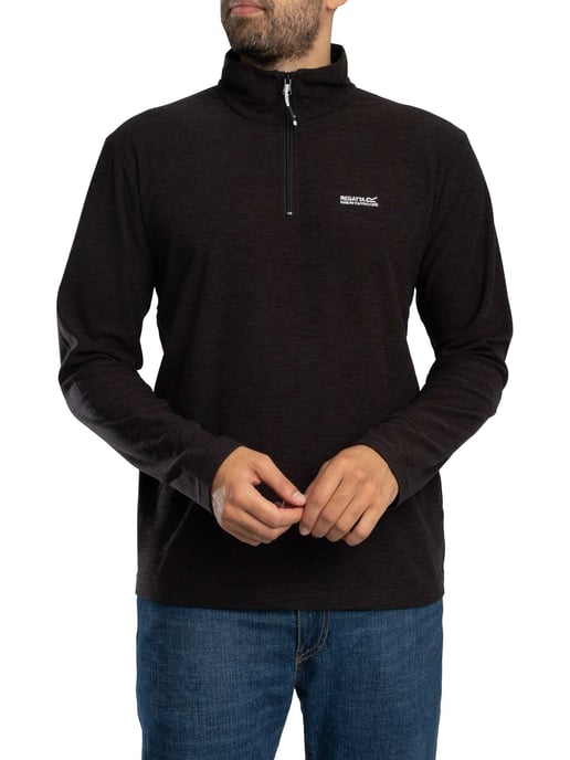 Regatta Thompson Marl Fleece Met Halve Rits, Grijs - Image 2