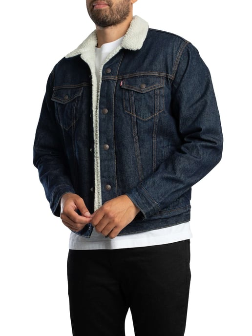 Levi's Type 3 Sherpa Trucker Jacket, Blauw - Image 2