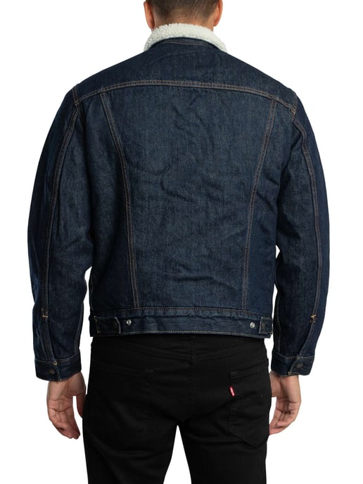 Levi's Type 3 Sherpa Trucker Jacket, Blauw - Image 4