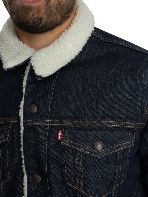 Levi's Type 3 Sherpa Trucker Jacket, Blauw - Image 5