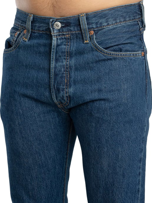 Levi's 501 Original Fit Denim Jeans, Blauw - Image 5