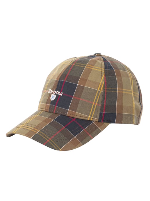 Barbour Tartan Sport-Honkbalpet, Groen - Image 1