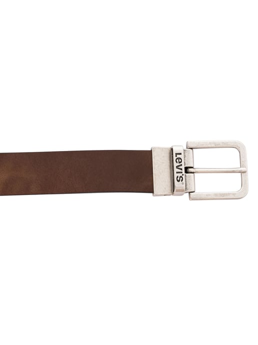 Levi's Omkeerbare Metalen Gesp Leren Riem, Bruin - Image 5