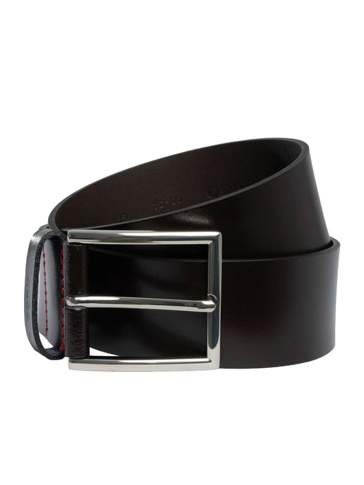 HUGO Giaspo Lederen Riem, Bruin - Image 1