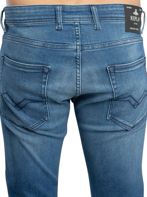 Replay Grover Rechte Jeans, Blauw - Image 4