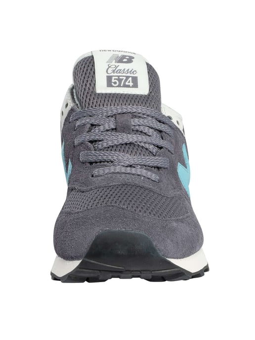 New Balance 574 Suede Trainers, Grijs - Image 4