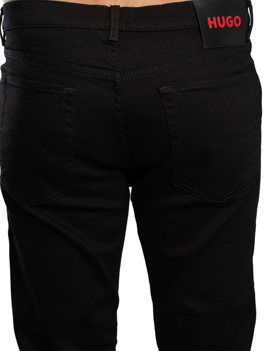 HUGO 634 Toelopende Jeans, Zwart - Image 4