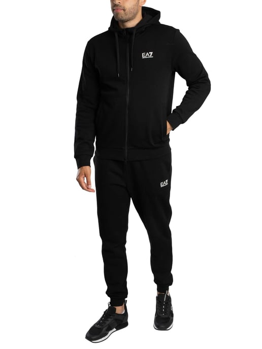 EA7 Train Core Zip Hoodie Trainingspak, Zwart - Image 1