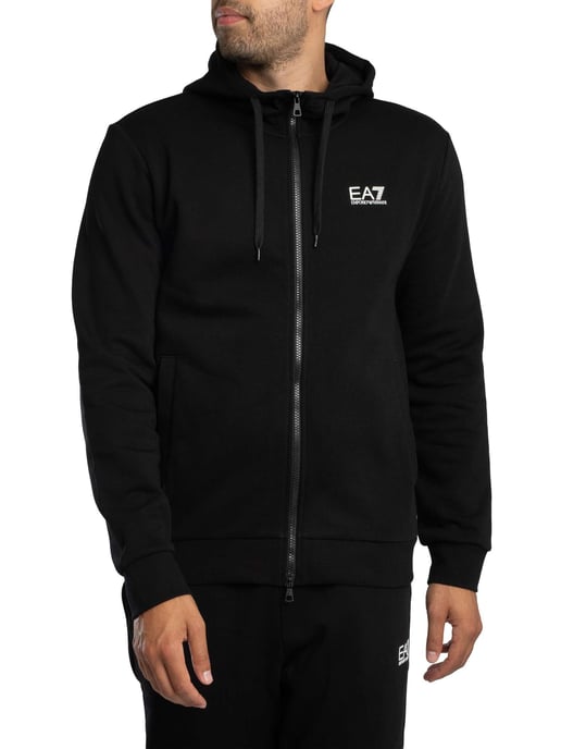 EA7 Train Core Zip Hoodie Trainingspak, Zwart - Image 3