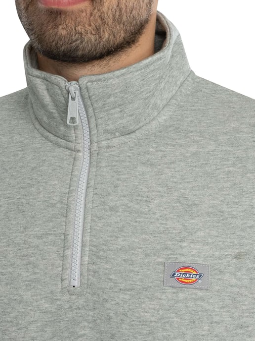 Dickies Oakport Sweatshirt Met Kwartrits, Grijs - Image 4
