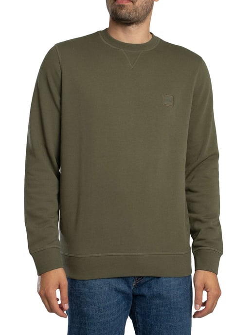 BOSS Westart-Sweatshirt, Groen - Image 1