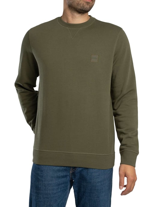 BOSS Westart-Sweatshirt, Groen - Image 2