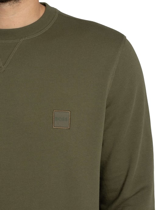 BOSS Westart-Sweatshirt, Groen - Image 4
