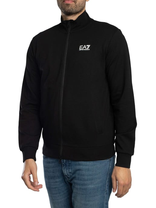 EA7 Aperta Zip Track Jacket, Zwart - Image 1