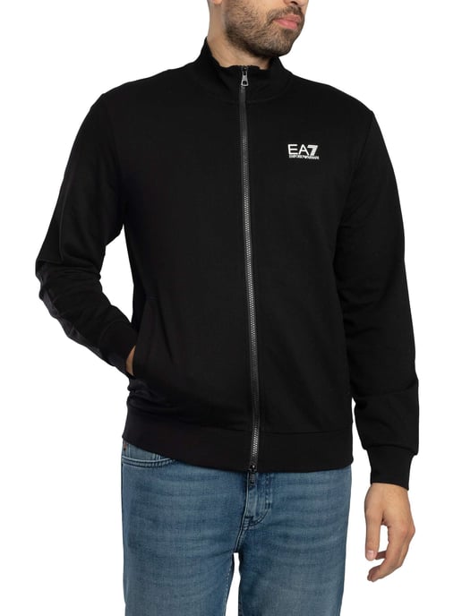 EA7 Aperta Zip Track Jacket, Zwart - Image 2