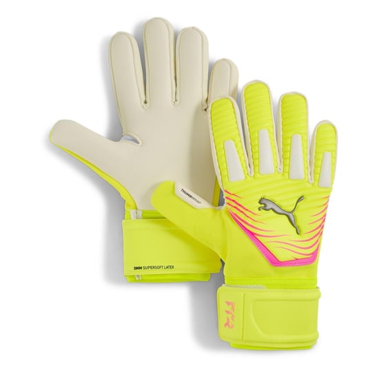 Puma Unisex-keepershandschoenen voor volwassenen met 'Future'-motief (Geel/Wit) - Image 1
