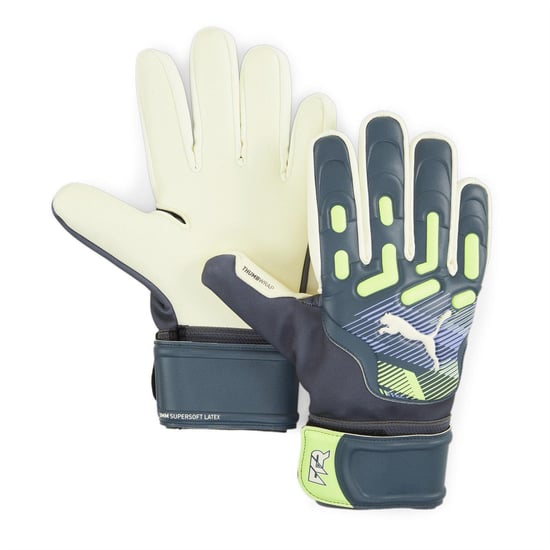 Puma Unisex-keepershandschoenen voor volwassenen met 'Future'-motief (Grijs/Groen) - Image 1