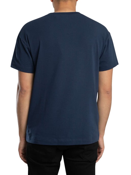 HUGO Lounge Laze Box Logo T-Shirt, Blauw - Image 3