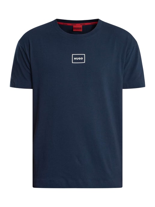 HUGO Lounge Laze Box Logo T-Shirt, Blauw - Image 5