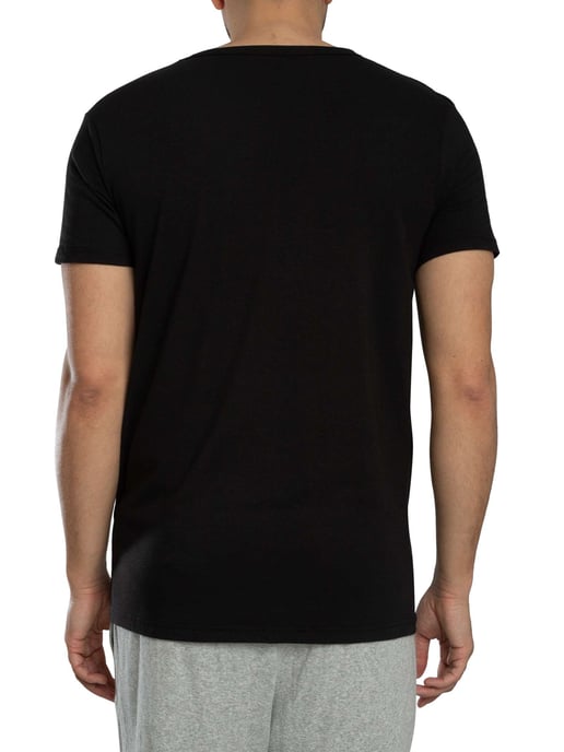 Lyle & Scott Set Van 3 Basic Lounge T-Shirts Met V-Hals, Zwart - Image 4