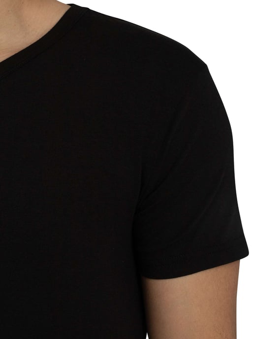 Lyle & Scott Set Van 3 Basic Lounge T-Shirts Met V-Hals, Zwart - Image 5