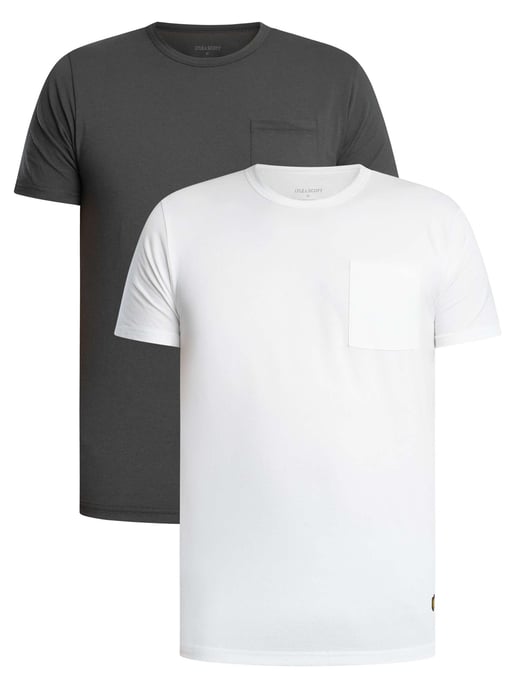 Lyle & Scott Basic 2-Pack T-Shirt Met Zakje, Veelkleurig - Image 1