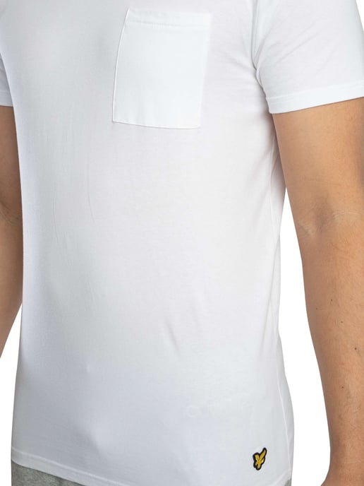 Lyle & Scott Basic 2-Pack T-Shirt Met Zakje, Veelkleurig - Image 4