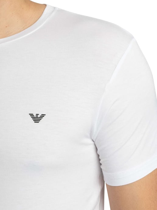 Emporio Armani 2-Pack Lounge Crew Aansluitende T-Shirts, Veelkleurig - Image 4
