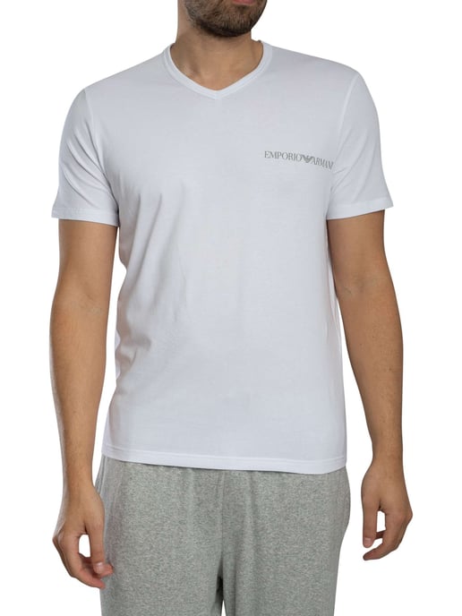 Emporio Armani Set Van 2 Lounge T-Shirts Met V-Hals, Veelkleurig - Image 6