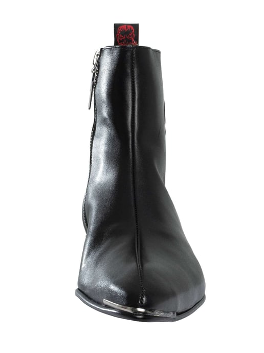 Jeffery West Chelsea Boots Met Doodskopmotief En Ritssluiting, Gemaakt Van Leer., Zwart - Image 4