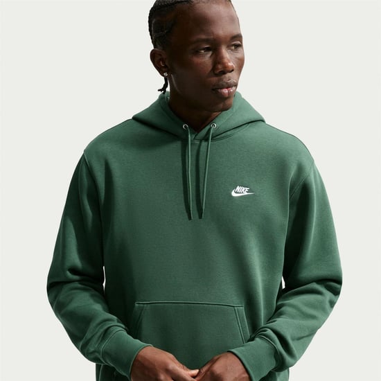 Nike Heren Club Fleece Pullover Hoodie (Bosgroen) - Image 2