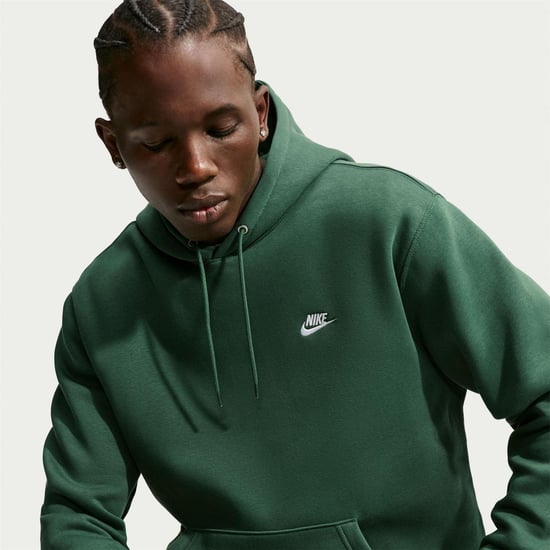 Nike Heren Club Fleece Pullover Hoodie (Bosgroen) - Image 4