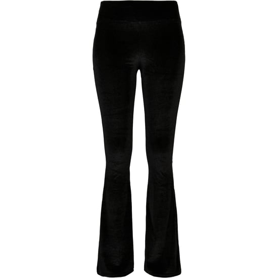 Urban Classics Dames/Dames Fluwelen Hoge Taille Bootcut Legging (Zwart) - Image 1