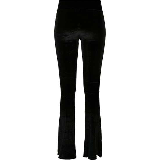 Urban Classics Dames/Dames Fluwelen Hoge Taille Bootcut Legging (Zwart) - Image 2
