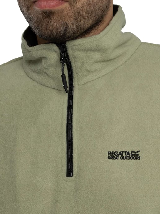 Regatta Thompson Fleece Sweatshirt Met Rits, Groen - Image 4