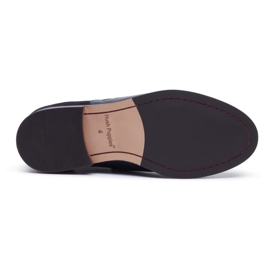 Hush Puppies Colette Leren Dames Navy Brede Pasvorm Platte Chelsea Boots - Image 4