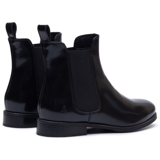 Hush Puppies Colette Leren Dames Zwarte Brede Pas Flat Chelsea Boots - Image 2